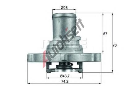 BEHR THERMOT-TRONIK Termostat - chladivo BH TI 122 87D, TI 122 87D