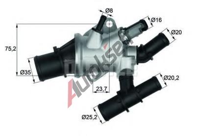 BEHR THERMOT-TRONIK Termostat - chladivo BH TI 155 88, TI 155 88