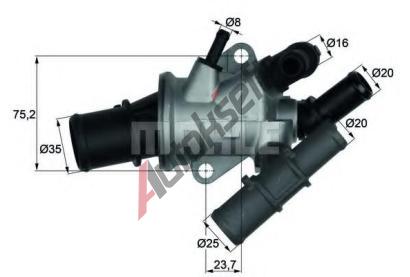 BEHR THERMOT-TRONIK Termostat - chladivo BH TI 165 88, TI 165 88