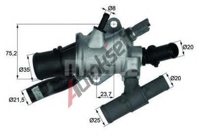 BEHR THERMOT-TRONIK Termostat - chladivo BH TI 166 88, TI 166 88
