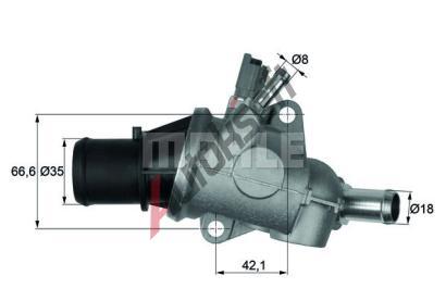BEHR THERMOT-TRONIK Termostat - chladivo BH TI 167 88, TI 167 88