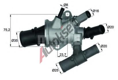 BEHR THERMOT-TRONIK Termostat - chladivo BH TI 168 88, TI 168 88
