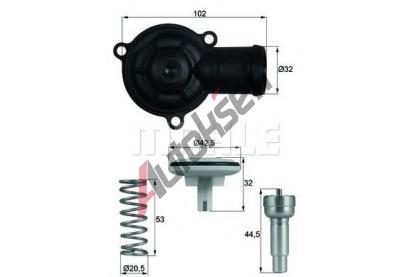 BEHR THERMOT-TRONIK Termostat chladiva BH TI 220 87D, TI 220 87D