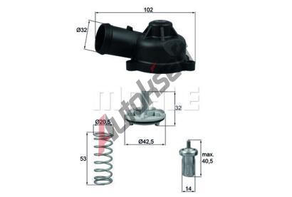 BEHR THERMOT-TRONIK Termostat chladiva BH TI 244 83D, TI 244 83D