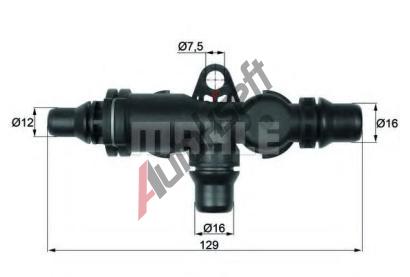 BEHR THERMOT-TRONIK Termostat chlazen oleje BH TO 4 82, TO 4 82