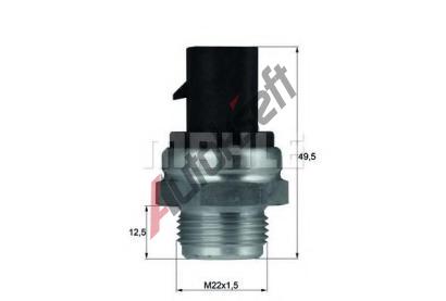 BEHR THERMOT-TRONIK Teplotn spna vtrku chladie BH TSW 12D, TSW 12D