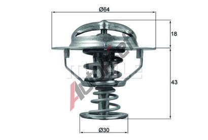 BEHR THERMOT-TRONIK Termostat chladiva BH TX 114 82D, TX 114 82D