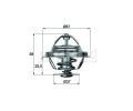 Termostat chladiva BEHR THERMOT-TRONIK ‐ BH TX 20 71D