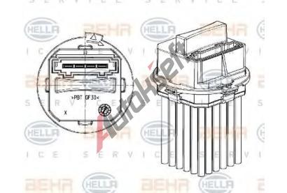 BEHR HELLA SERVICE Regulace vnitřní ventilace BHS 5DS 351 320-011, 5DS 351 320-011 BEHR HELLA SERVICE Regulace vnitřní ventilace BHS 5DS 351 320-011, 5DS 351 320-011