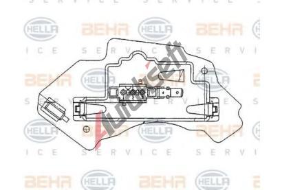 BEHR HELLA SERVICE Regulace vnit�n� ventilace BHS 5HL 351 321-131, 5HL 351 321-131
