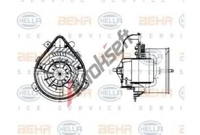BEHR HELLA SERVICE Vnitn ventiltor BHS 8EW 009 159-271, 8EW 009 159-271