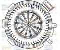 Vnitn ventiltor BEHR HELLA SERVICE ‐ BHS 8EW 351 034-071