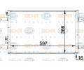 Kondenztor klimatizace BEHR HELLA SERVICE ‐ BHS 8FC 351 036-111