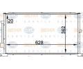Kondenztor klimatizace BEHR HELLA SERVICE ‐ BHS 8FC 351 038-714