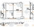Kondenztor klimatizace BEHR HELLA SERVICE ‐ BHS 8FC 351 301-371