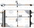 Kondenztor klimatizace BEHR HELLA SERVICE ‐ BHS 8FC 351 301-524