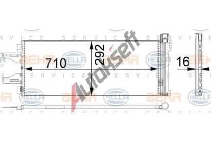 BEHR HELLA SERVICE Kondenztor klimatizace BHS 8FC 351 301-661, 8FC 351 301-661