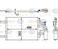 Kondenztor klimatizace BEHR HELLA SERVICE ‐ BHS 8FC 351 302-551