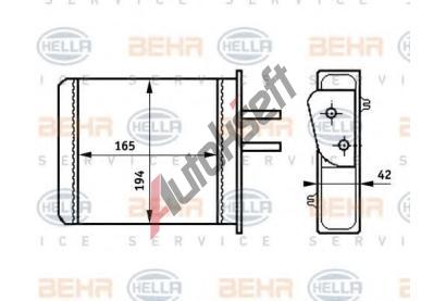 BEHR HELLA SERVICE Výměník tepla vnitřního vytápění BHS 8FH 351 313-351, 8FH 351 313-351 BEHR HELLA SERVICE Výměník tepla vnitřního vytápění BHS 8FH 351 313-351, 8FH 351 313-351