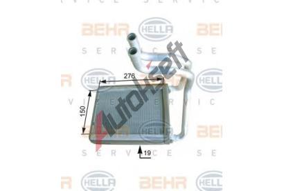 BEHR HELLA SERVICE Vmnk tepla vnitnho vytpn BHS 8FH 351 315-241, 8FH 351 315-241
