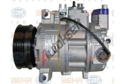 BEHR HELLA SERVICE Kompresor klimatizace BEHR HELLA SERVICE Version ALTERNATIVE BHS 8FK 351 110-881, 8FK 351 110-881