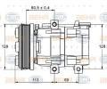 Kompresor klimatizace BEHR HELLA SERVICE ‐ BHS 8FK 351 113-391