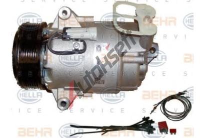 BEHR HELLA SERVICE Kompresor klimatizace BEHR HELLA SERVICE Version ALTERNATIVE BHS 8FK 351 135-811, 8FK 351 135-811
