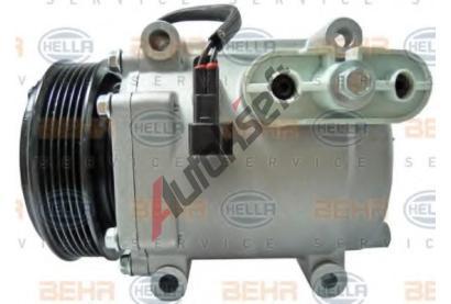 BEHR HELLA SERVICE Kompresor klimatizace BEHR HELLA SERVICE Version ALTERNATIVE BHS 8FK 351 334-841, 8FK 351 334-841