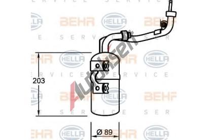 BEHR HELLA SERVICE Vysoušeč klimatizace BHS 8FT 351 335-061, 8FT 351 335-061  BEHR HELLA SERVICE Vysoušeč klimatizace BHS 8FT 351 335-061, 8FT 351 335-061