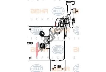 BEHR HELLA SERVICE Vysoue klimatizace BHS 8FT 351 335-111, 8FT 351 335-111