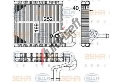 BEHR HELLA SERVICE V�parn�k klimatizace BHS 8FV 351 331-131, 8FV 351 331-131