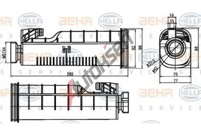 BEHR HELLA SERVICE Vyrovnvac ndoba chladic kapaliny BHS 8MA 376 755-091, 8MA 376 755-091