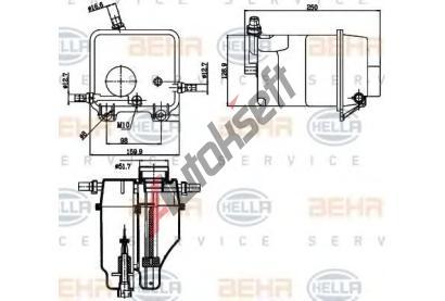 BEHR HELLA SERVICE Vyrovnvac ndoba chladic kapaliny BHS 8MA 376 755-211, 8MA 376 755-211