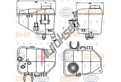 BEHR HELLA SERVICE Vyrovnvac ndoba chladic kapaliny BHS 8MA 376 755-221, 8MA 376 755-221