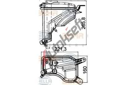 BEHR HELLA SERVICE Vyrovnvac ndoba chladic kapaliny BHS 8MA 376 789-751, 8MA 376 789-751