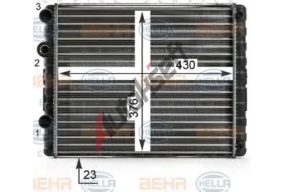 BEHR HELLA SERVICE Chladi vody BHS 8MK 376 700-694, 8MK 376 700-694