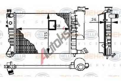 BEHR HELLA SERVICE Chladi vody BEHR HELLA SERVICE Version ALTERNATIVE BHS 8MK 376 710-254, 8MK 376 710-254