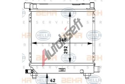 BEHR HELLA SERVICE Chladi vody BHS 8MK 376 710-634, 8MK 376 710-634