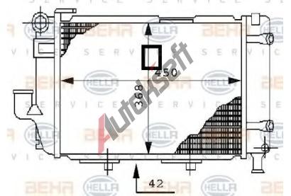 BEHR HELLA SERVICE Chladi vody BEHR HELLA SERVICE Version ALTERNATIVE BHS 8MK 376 711-364, 8MK 376 711-364