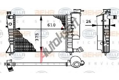 BEHR HELLA SERVICE Chladi vody BEHR HELLA SERVICE Version ALTERNATIVE BHS 8MK 376 712-614, 8MK 376 712-614