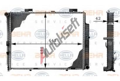 BEHR HELLA SERVICE Chladi vody BEHR HELLA SERVICE Version ALTERNATIVE BHS 8MK 376 712-644, 8MK 376 712-644