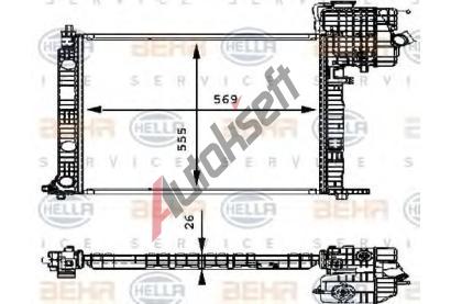 BEHR HELLA SERVICE Chladi vody BHS 8MK 376 714-321, 8MK 376 714-321