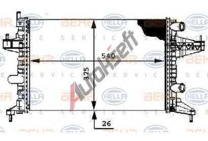 BEHR HELLA SERVICE Chladič vody BEHR HELLA SERVICE Version ALTERNATIVE BHS 8MK 376 714-344, 8MK 376 714-344  BEHR HELLA SERVICE Chladič vody BEHR HELLA SERVICE Version ALTERNATIVE BHS 8MK 376 714-344, 8MK 376 714-344