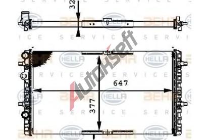 BEHR HELLA SERVICE Chladi vody BEHR HELLA SERVICE Version ALTERNATIVE BHS 8MK 376 716-324, 8MK 376 716-324