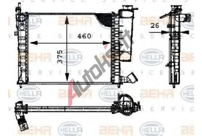 BEHR HELLA SERVICE Chladi vody BEHR HELLA SERVICE Version ALTERNATIVE BHS 8MK 376 716-634, 8MK 376 716-634