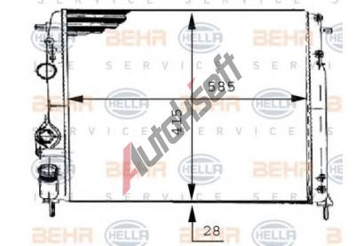BEHR HELLA SERVICE Chladi vody BHS 8MK 376 717-441, 8MK 376 717-441