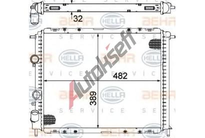 BEHR HELLA SERVICE Chladi vody BHS 8MK 376 717-794, 8MK 376 717-794