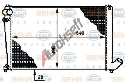BEHR HELLA SERVICE Chladi vody BHS 8MK 376 719-481, 8MK 376 719-481