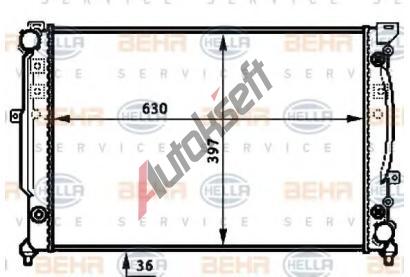 BEHR HELLA SERVICE Chladi vody BHS 8MK 376 720-601, 8MK 376 720-601