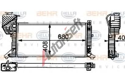 BEHR HELLA SERVICE Chladi vody BEHR HELLA SERVICE Version ALTERNATIVE BHS 8MK 376 721-434, 8MK 376 721-434